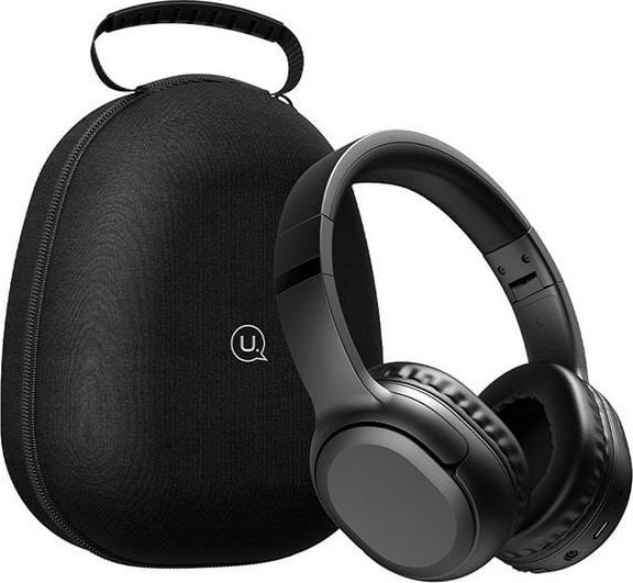 Usams USAMS Etui na słuchawki nauszne czarny/black ZB292SNB01 (US-ZB292)