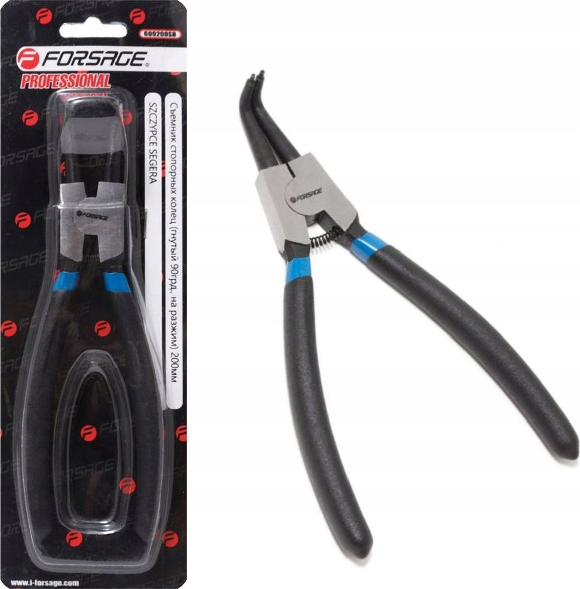 Forsage Ściągacz do pierścieni osadczych (wygięty, 90 stopni, na rozluźnienie) (L-200mm)