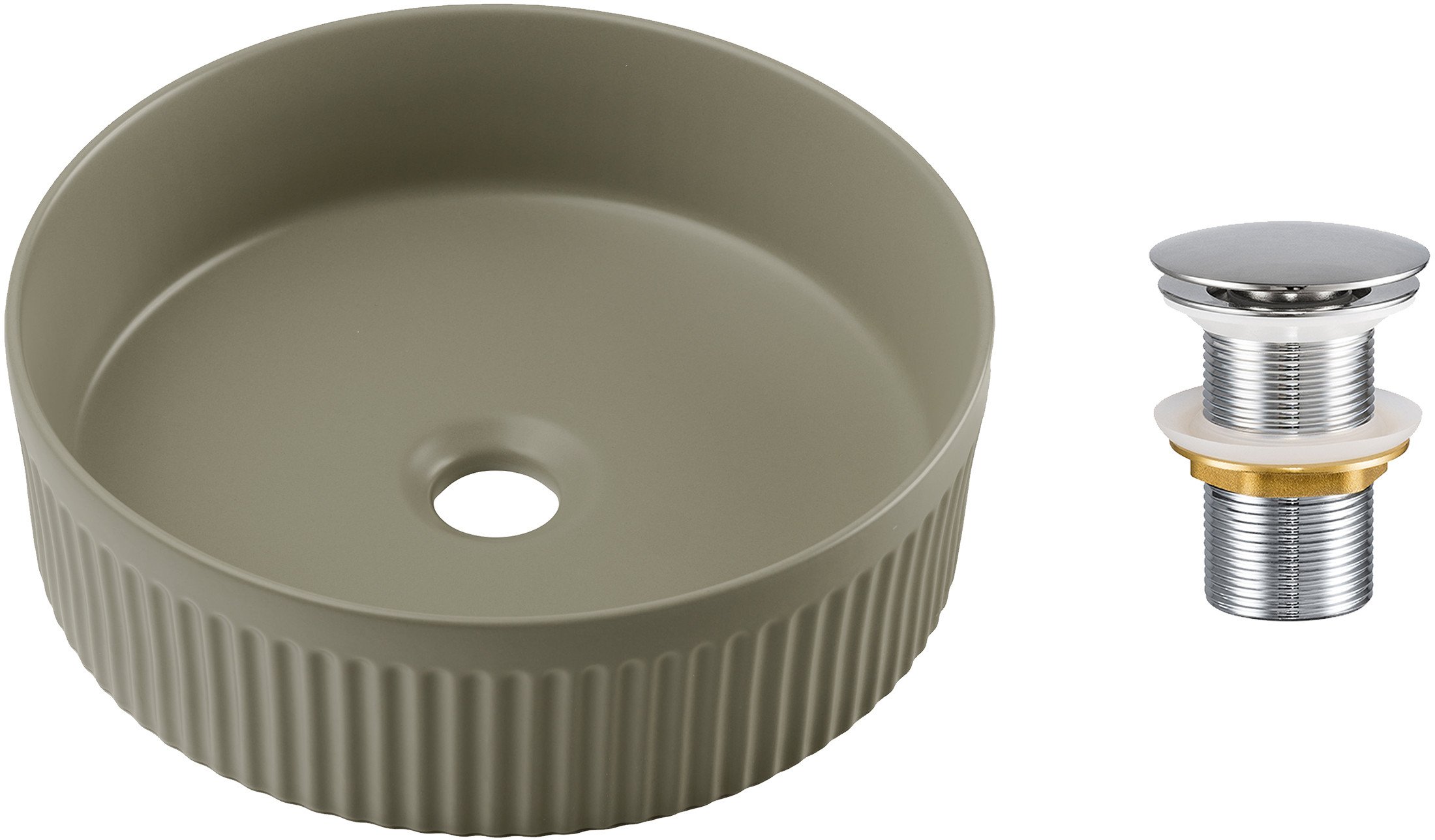 Zestaw Umywalkowy z Korkiem Click-Clack