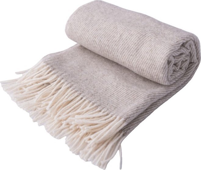 Multitex Koc 140 x 200 Wełniany z frędzlami Maori MATEX 15