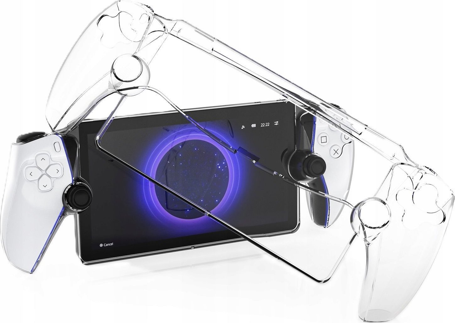 JYS Futerał Pokrowiec Etui Case Osłona Do Konsoli Sony Playstation Ps Portal / Przezroczysty / P5187