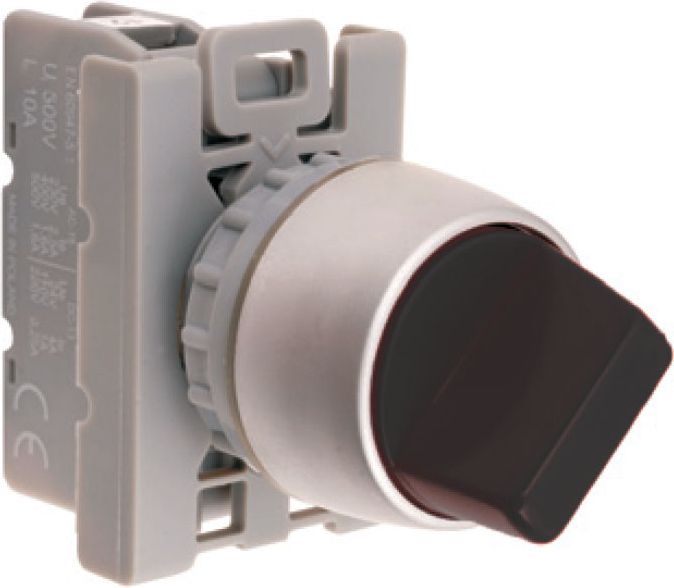 Spamel Przycisk sterowniczy 22mm czarny 1Z bez samopowrotu (SP22-P.CZ-10)