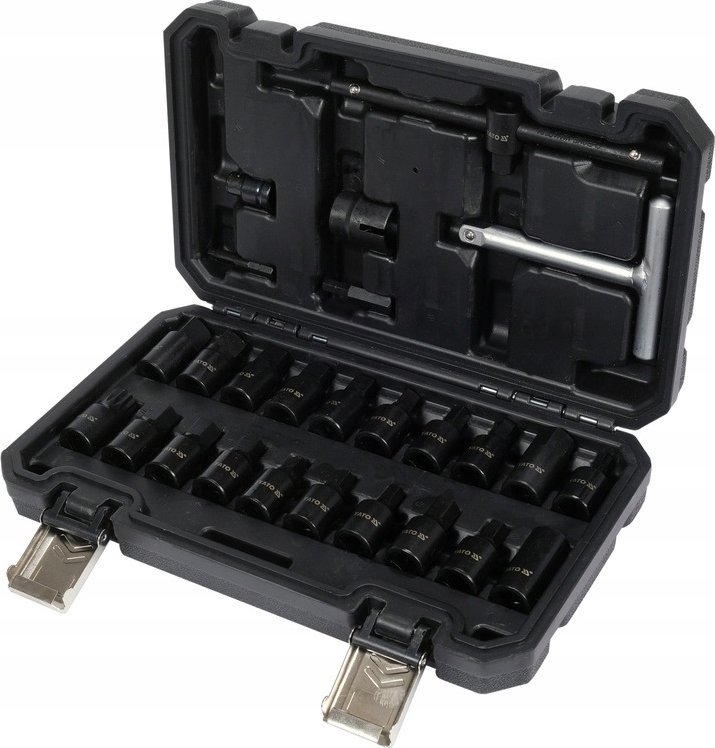 Yato YATO KOMPLET KLUCZY DO KORKÓW OLEJU 26el.