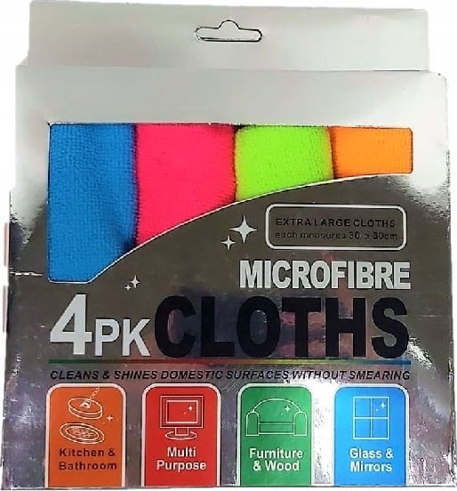 ŚCIERECZKI Z MIKROFIBRY - 4 SZTUKI