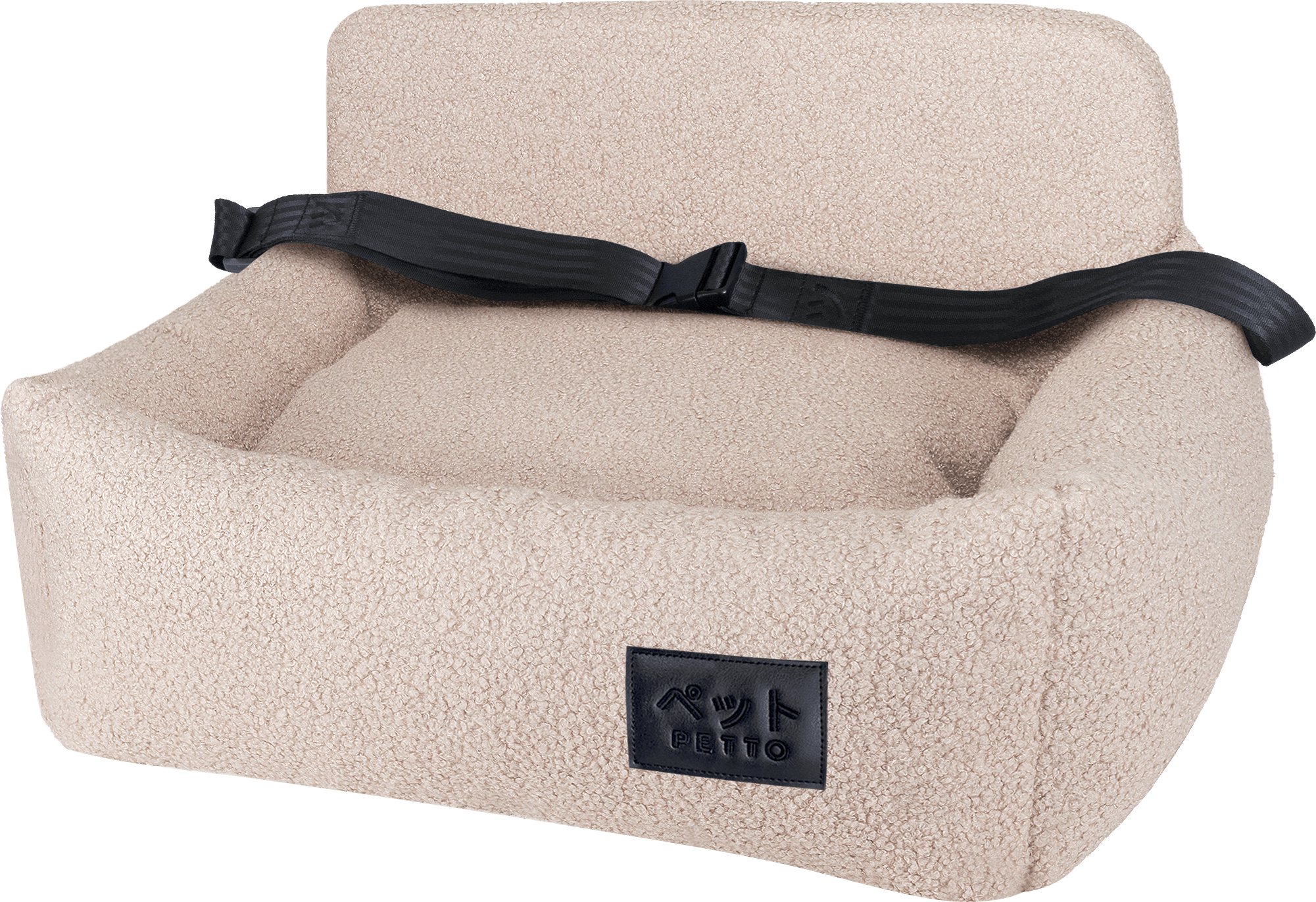 PETTO Oi Cozy Single siedzisko samochodowe fotelik dla psa beżowy