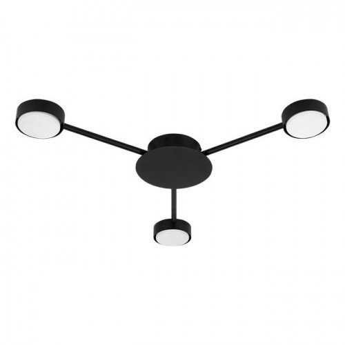 Żyrandol LED GX53 Zibo x3 65cm czarny