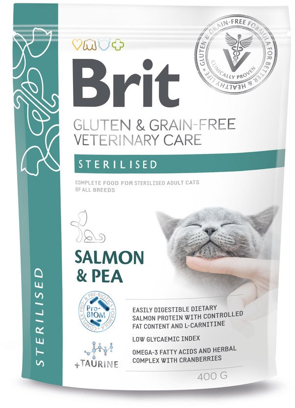 BRIT GF Veterinary Diets Cat Sterilised 400g