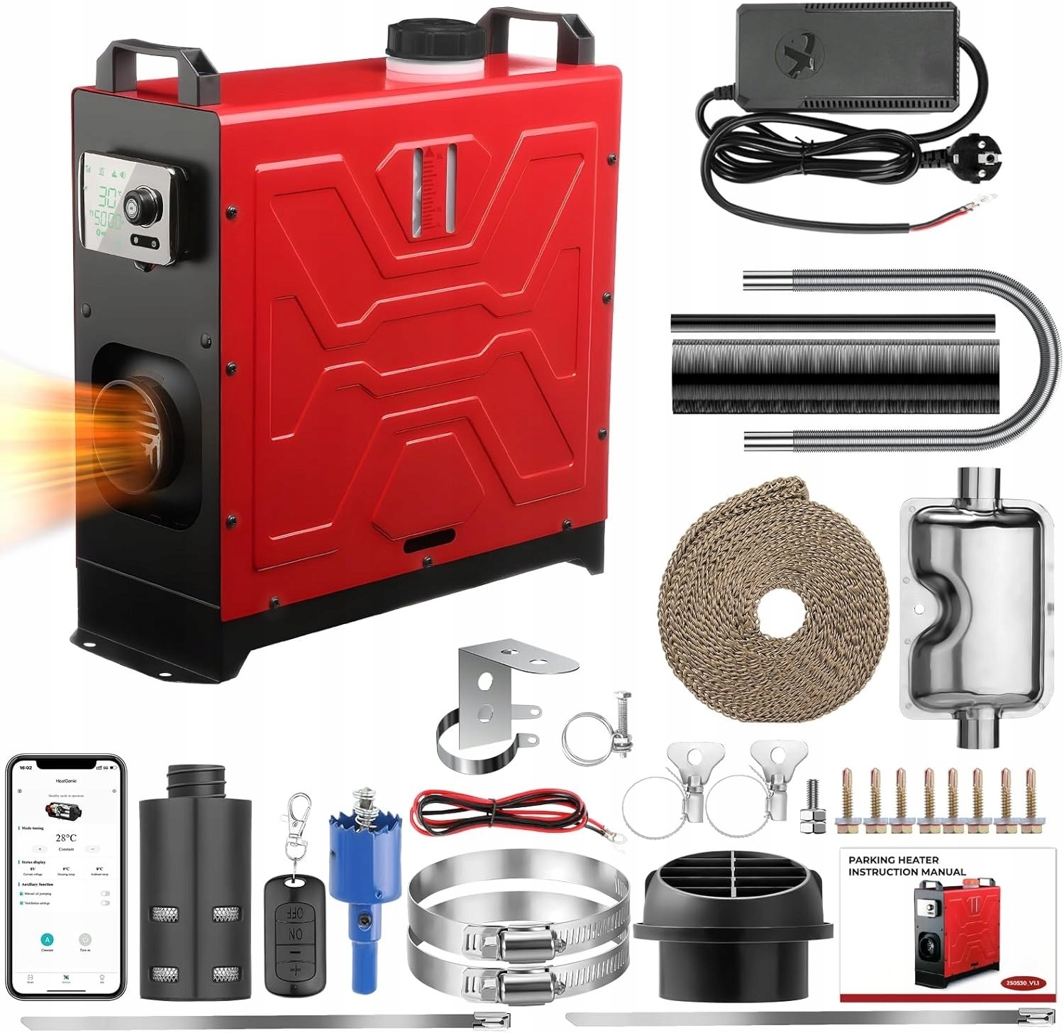 GEARLASSO DH002 Ogrzewanie postojowe na olej napędowy 8kW 12V/24V