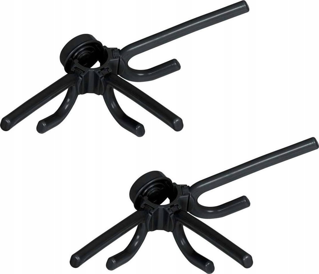 Wenko Potrójny haczyk na ubrania, płaszcze HERKULES, czarny, 2 sztuki, WENKO