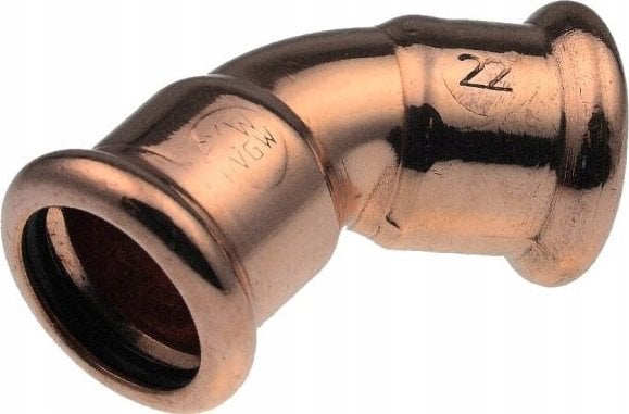 Kolano 45° Copper - 15 (S)KAN-THERM