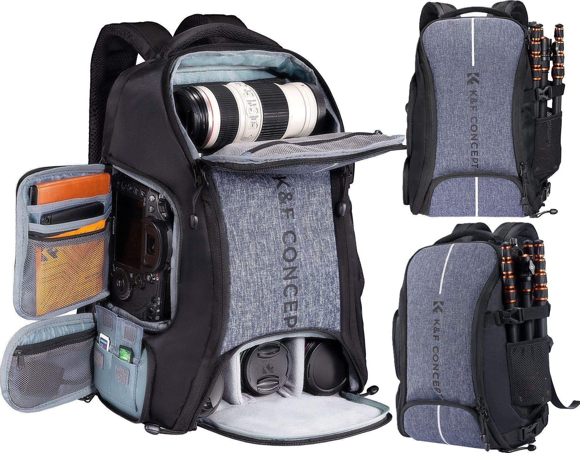 Plecak Kf Plecak Fotograficzny Foto Duży na Aparat DSLR Kamerę Drona 25L / K&F / KF13.164