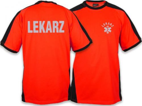 North Wind + medical Koszulka ratownicza FLUO męska odblaskowa FUNKCYJNA