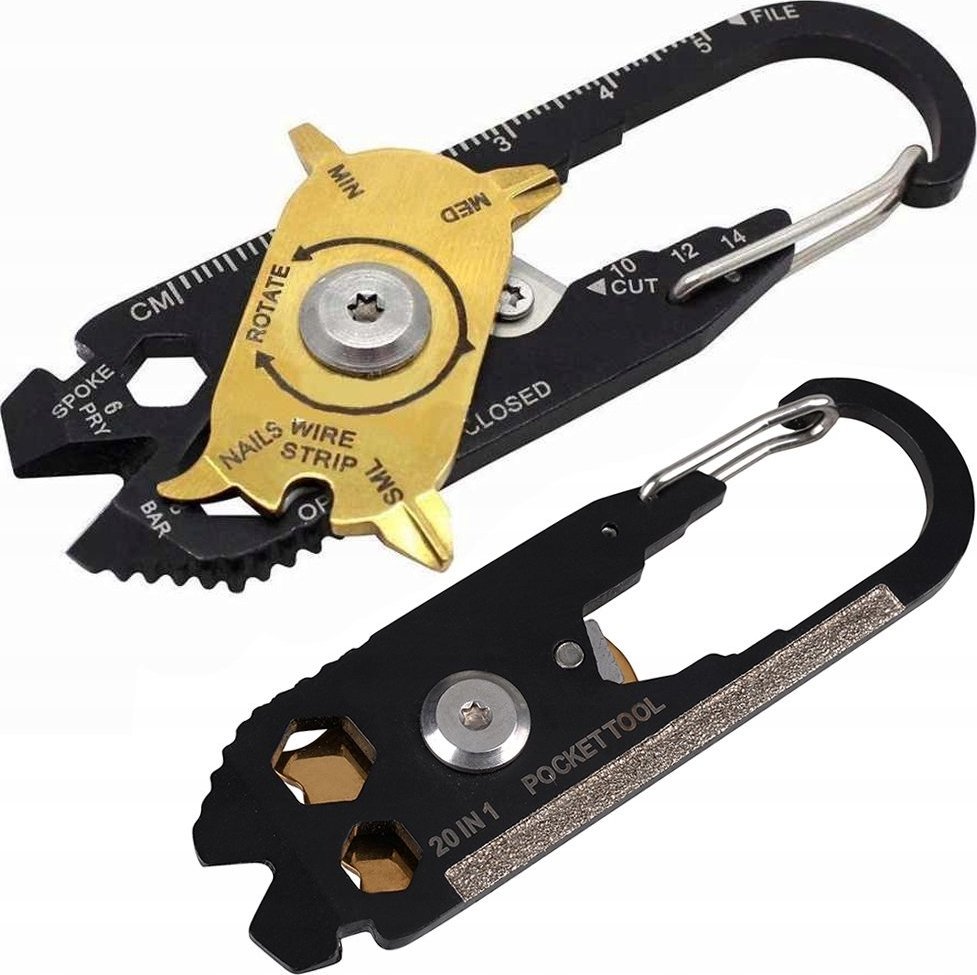 Verk BRELOK KARABIŃCZYK NÓŻ MULTITOOL PRZEŻYCIA 20W1