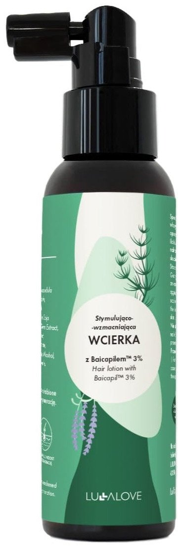 Lullalove Stymulująco-wzmacniająca wcierka z Baicapilem 3% 100ml