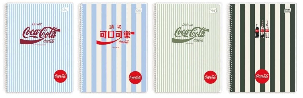 Kołozeszyt A5/100K kratka M Soft Touch Cola (5szt)