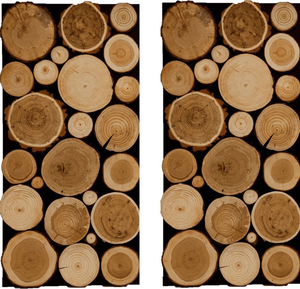 Wamar-Sosenka Panel Ścienny Dekoracyjny 76X38X3 Mix Polskich Lasów 2 szt Surowy Płyta HDF Drewno PSDM_076X038X03_NIK2 / Wamar-Sosenka