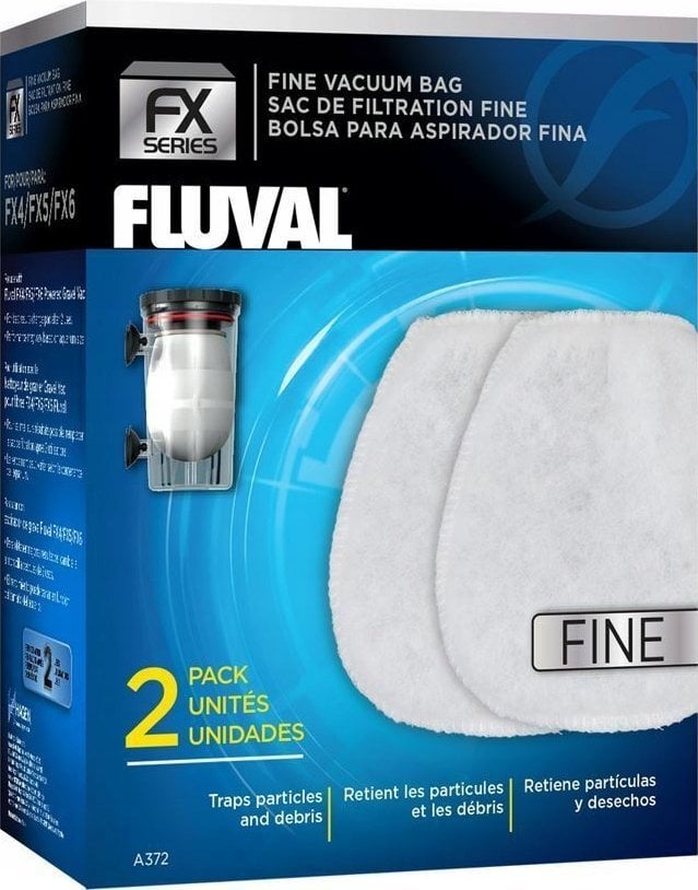 Fluval Worki do odmulacza Fluval FX (FV-3701), drobne, 2 SZT/OPAK