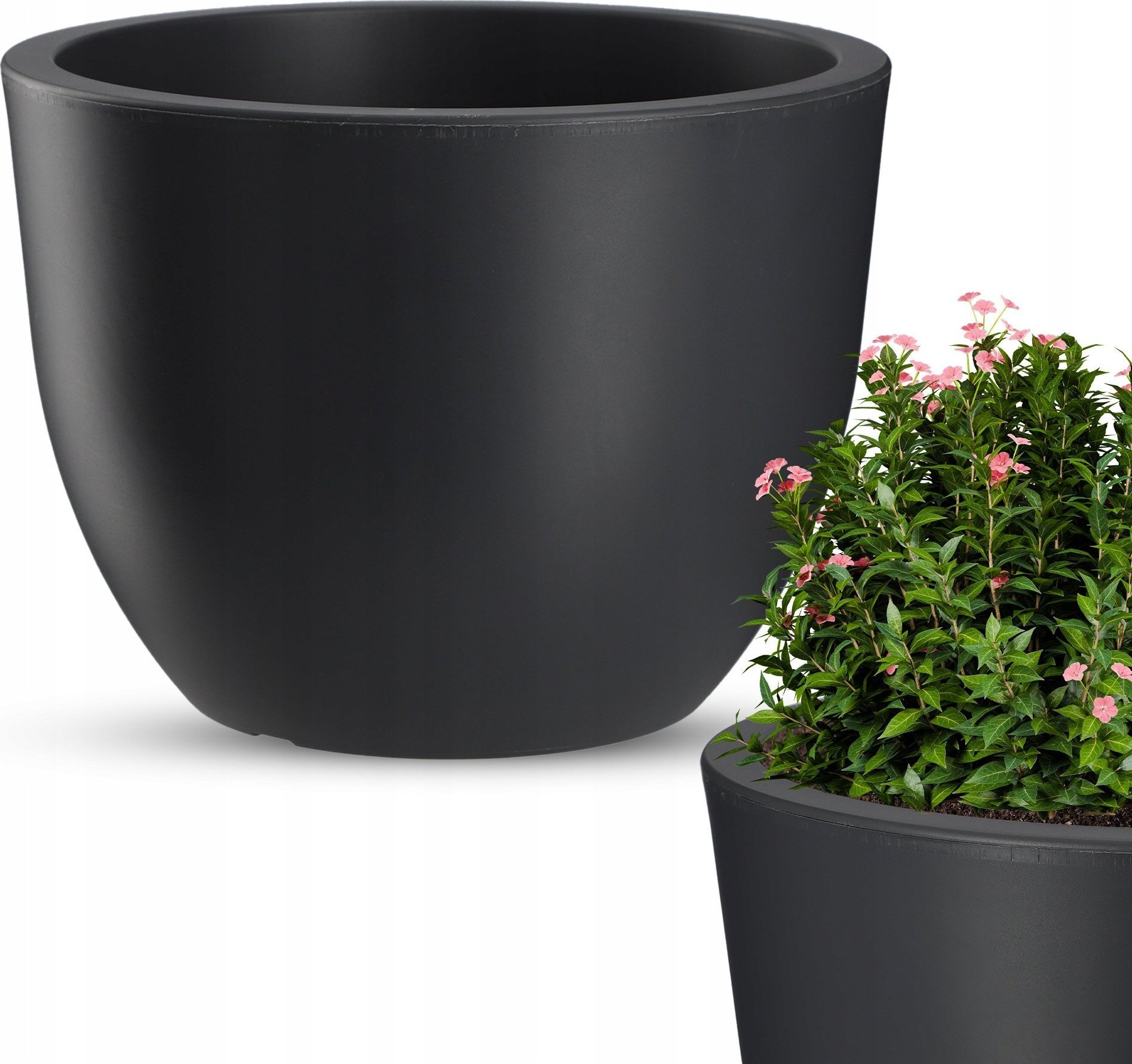 Kadax KADAX Doniczka Donica Osłonka 30cm Antracyt Matowa