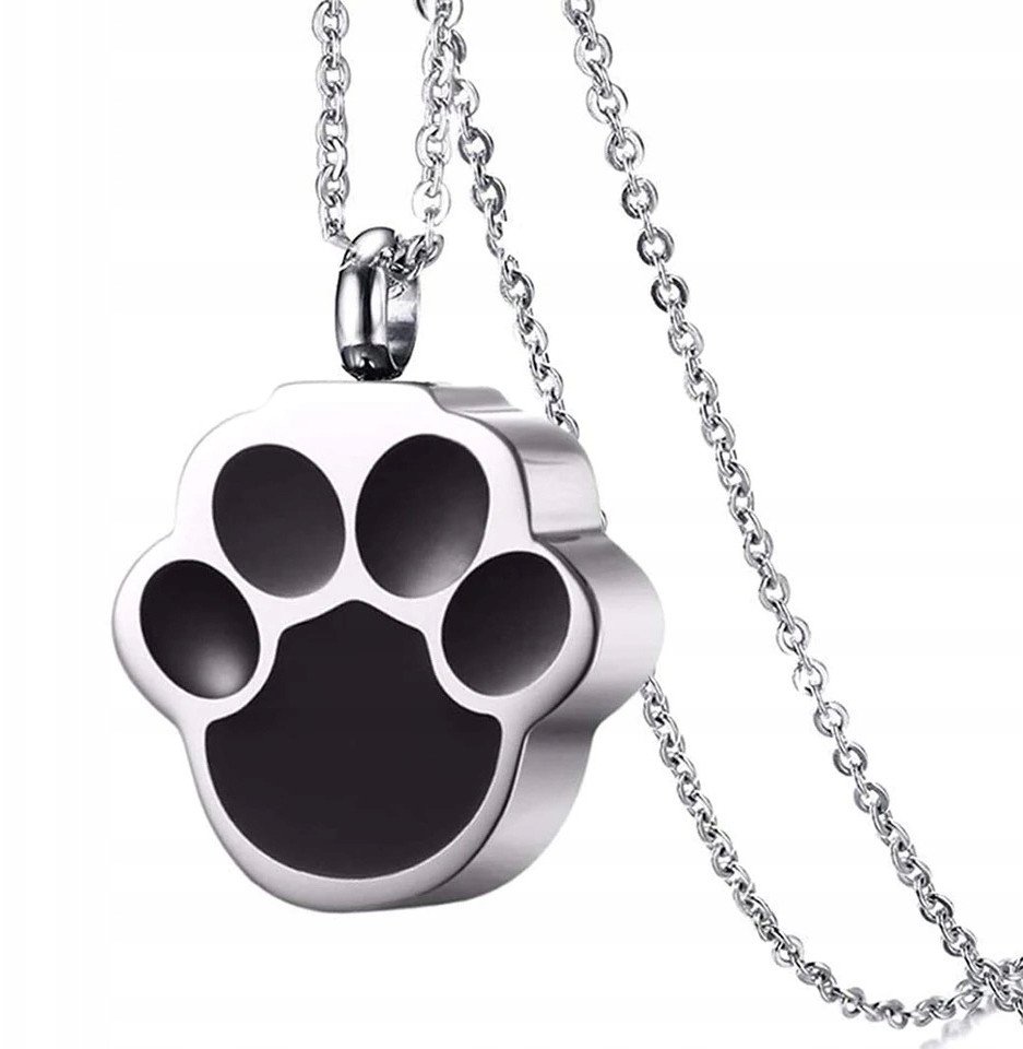 NASZYJNIK Łapa ŁAPKA Skrytka na LEKI Odkręcana