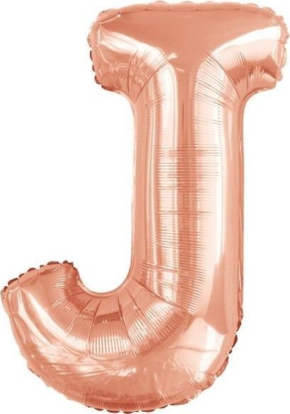 Balon foliowy litera J różowe złoto 58x86cm