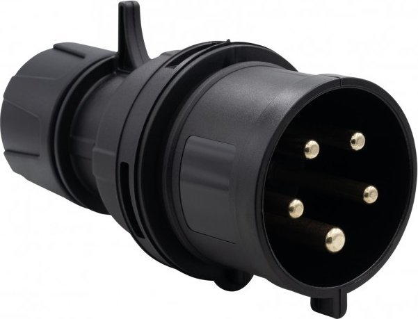 F-Elektro Wtyczka siłowa czarna 32A 5p - bolców estradowa