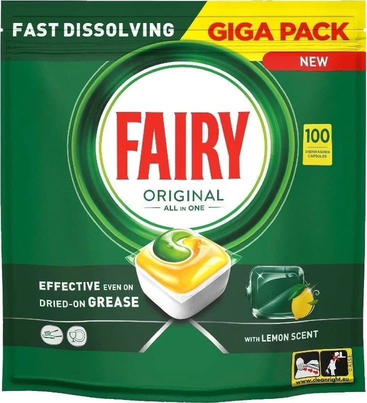 Fairy Kapsułki do zmywarki Original All in One Lemon 100 szt.