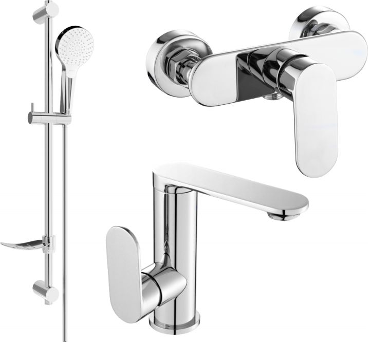 Mexen Mexen Milo DF05 zestaw prysznicowy, chrom - 713054DF05-00