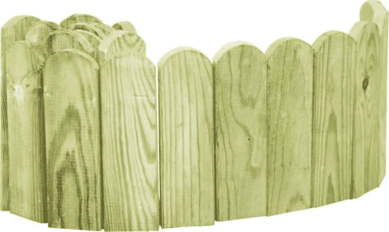 vidaXL Obrzeże ogrodowe, brązowe, 120 cm, impregnowana sosna