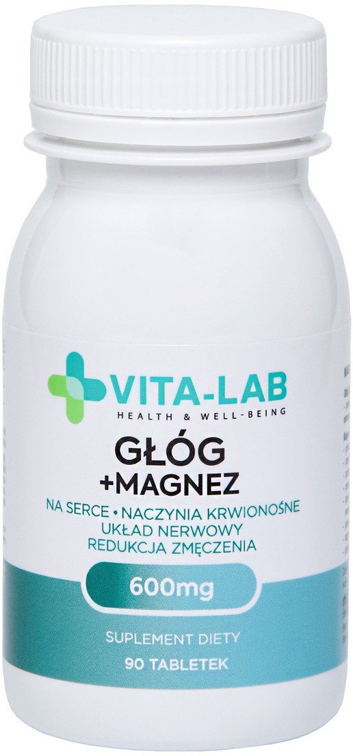 Vita-Lab Suplement diety głóg 600 + magnez, n90