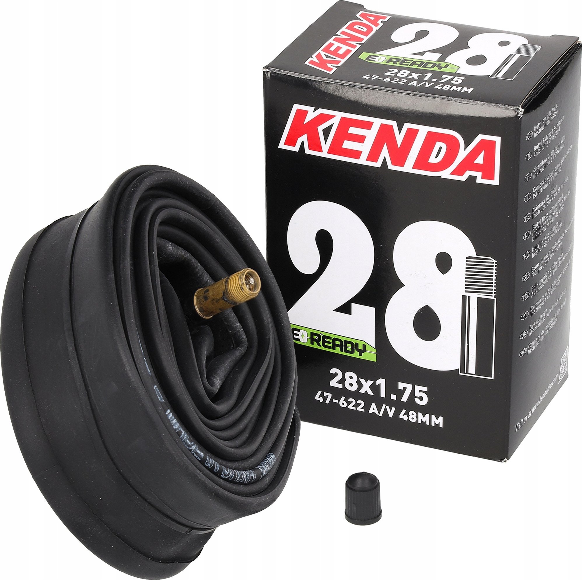 Kenda DĘTKA ROWEROWA KENDA 28 x 1.75 47-622 A/V 48 MM WENTYL SAMOCHODOWY SCHRADER