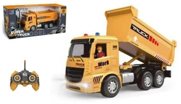 Maszyna budowlana wywrotka radiowo pilotem ze światłem i dźwiękiem z ładowarką