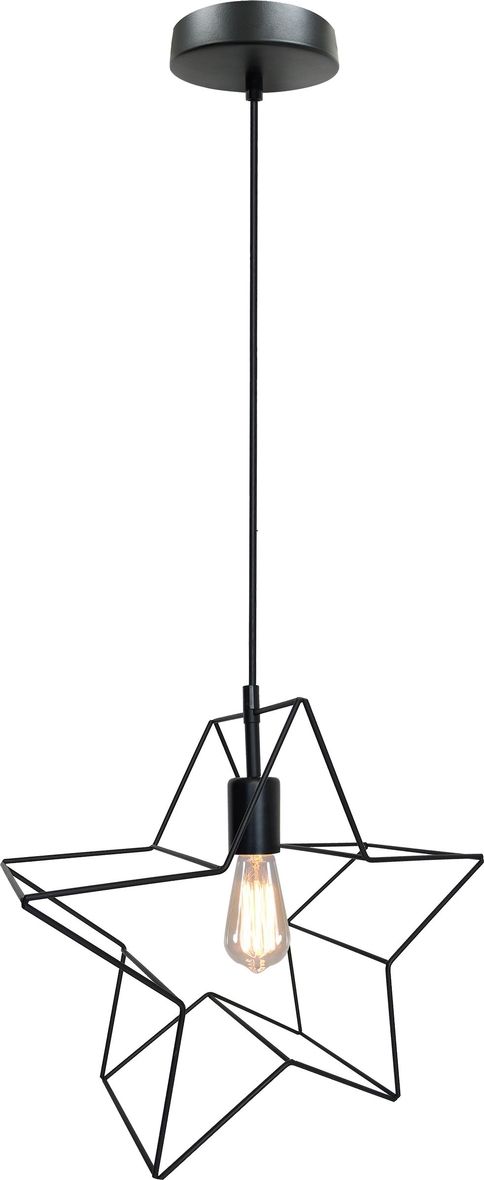 Lampa wisząca Candellux GWIAZDKA retro czarny (31-64080)