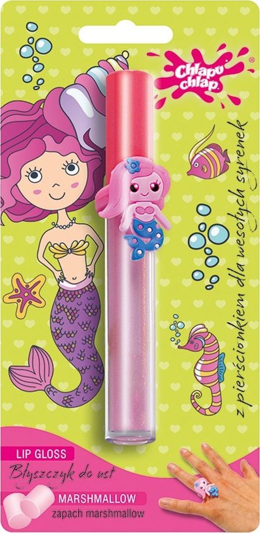 Chlapu Chlap Błyszczyk do ust z pierścionkiem-marshmallow 1szt