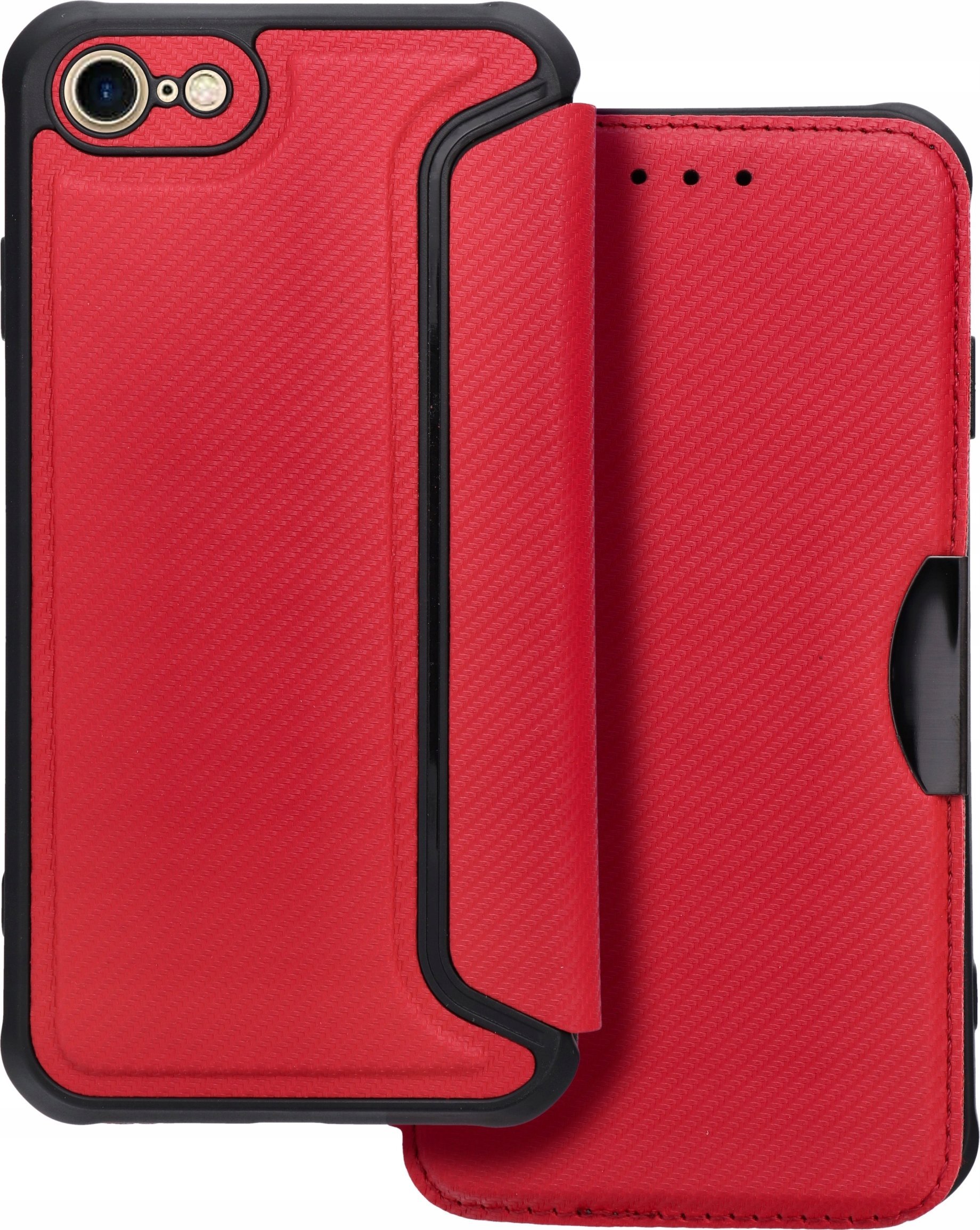 OEM Kabura RAZOR Book do IPHONE 7 / 8 / SE 2020 / SE 2022 czerwony