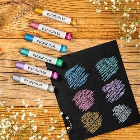 Staedtler STAEDTLER "Design Journey" Ölpastelkreide Set metallic 6er retail