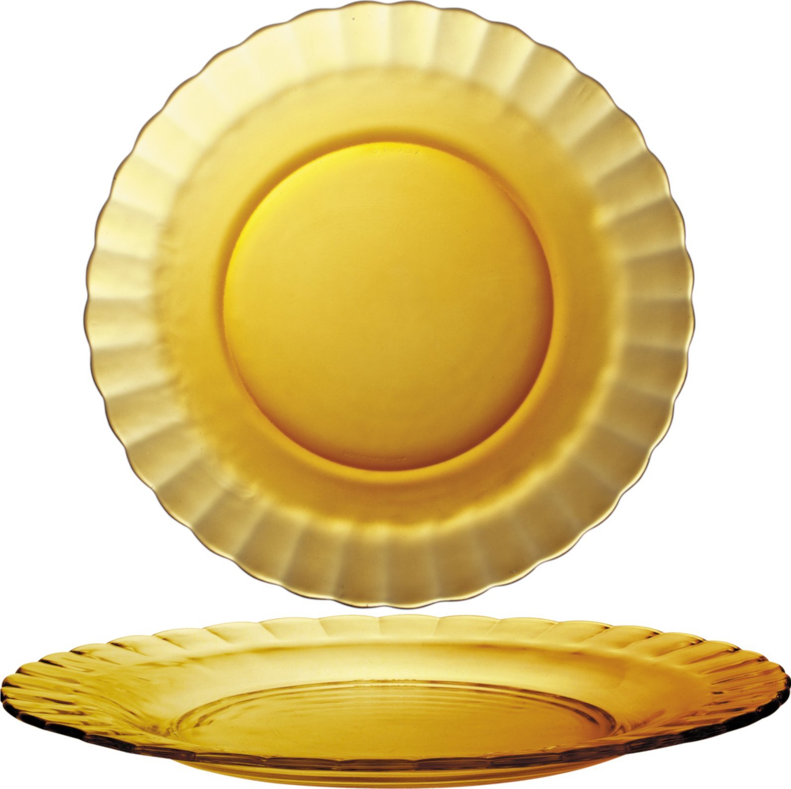 Duralex Talerz płytki Duralex PICARDIE AMBER pomarańczowy 230 x 20 mm - zestaw 6 szt. Talerz płytki Duralex PICARDIE AMBER pomarańczowy 230 x 20 mm -