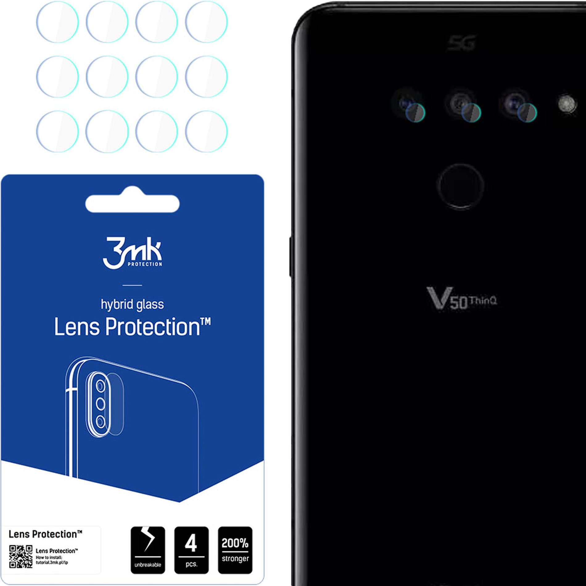 LG V50 THINQ 5G - 3MK LENS PROTECTION