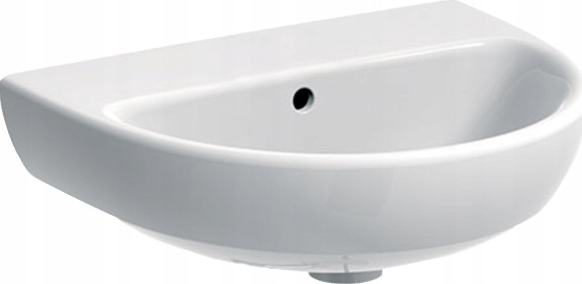 Umywalka Geberit Geberit Selnova Umywalka kompaktowa, B50cm, H18cm, T41cm, z przelewem, bez otworu na baterię [20]