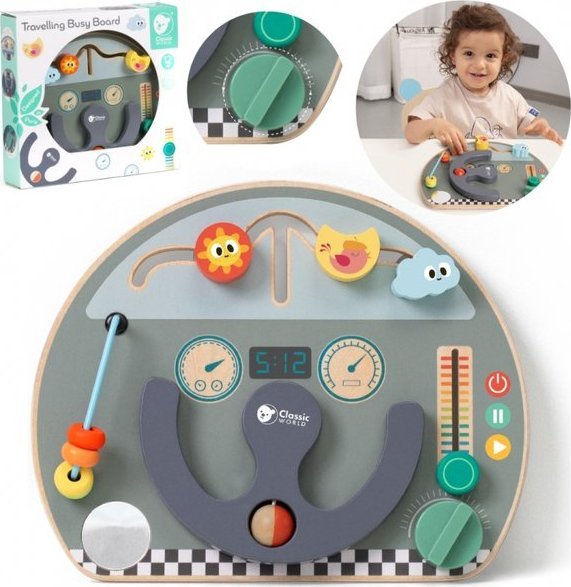 Classic World Tablica Manipulacyjna Wielofunkcyjna 6w1 Podróżowanie