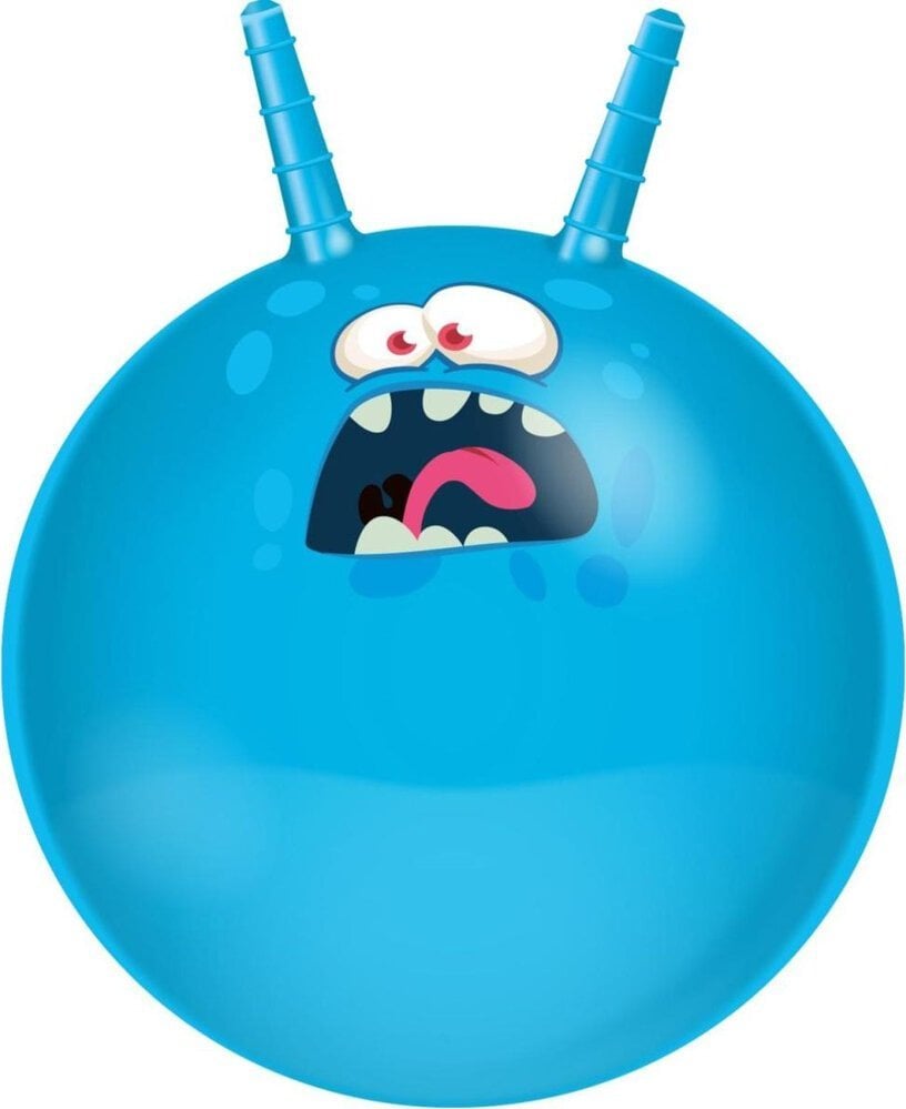 Eddy Toys PIŁKA DO SKAKANIA Z ROGAMI 45CM - NIEBIESKI