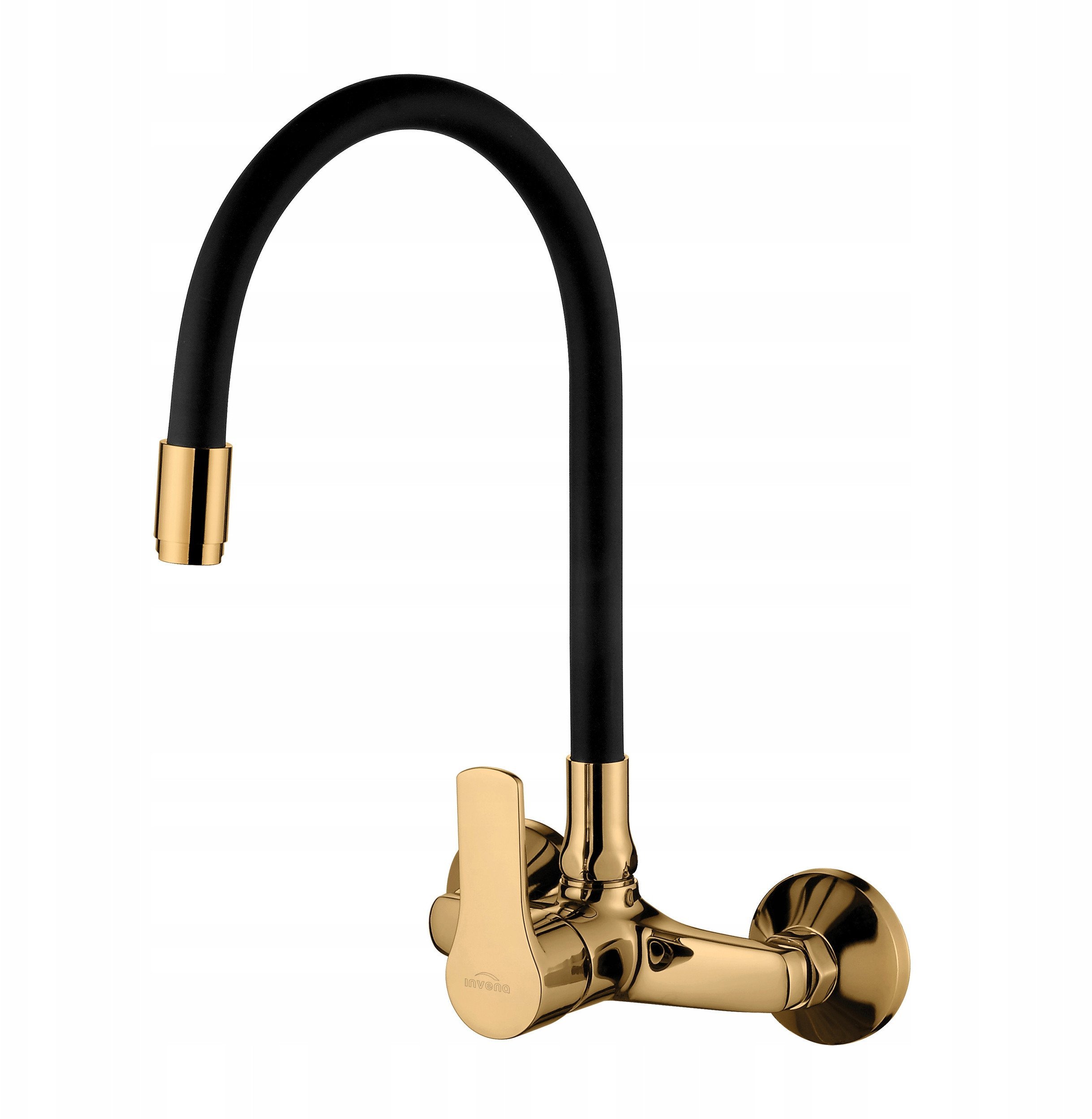 Bateria kuchenna Invena Verso ścienna czarna