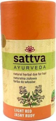 Sattva SATTVA_Natural Herbal Dye for Hair naturalna ziołowa farba do włosów Light Red 150g