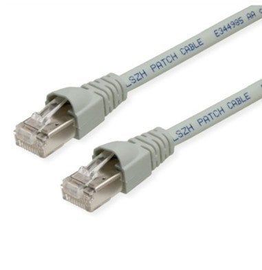 TELEGÄRTNER RJ45 Patch Cord S/FTP, Cat.6A, LSZH, szary, 4 m