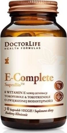Doctor Life DOCTOR LIFE_E-Complete SupraBio 8 witamin E nowej generacji suplement diety 30 kapsułek