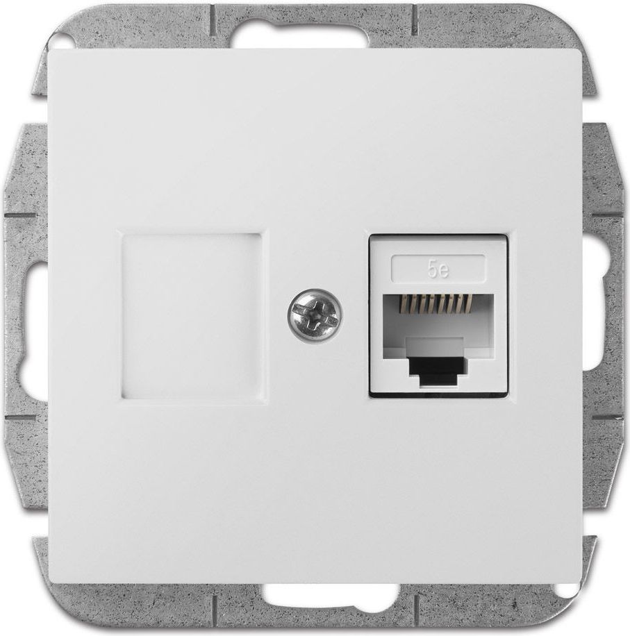 Elektro-Plast Sentia Gniazdo komputerowe pojedyncze RJ45 kat.5e białe (1448-10)
