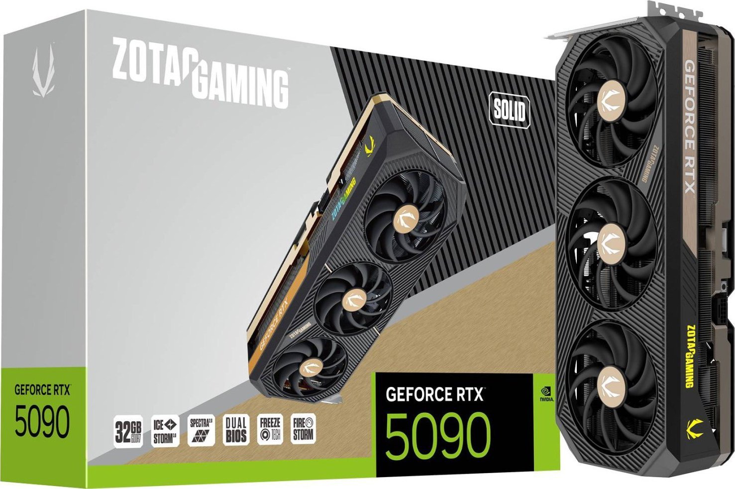 Karta graficzna Zotac Gaming GeForce RTX 5090 SOLID 32GB GDDR7 (ZT-B50900D-10P)