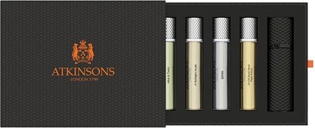 Atkinsons Zestaw 4 Miniaturek Unisex + Podróżne Etui Na Perfumy