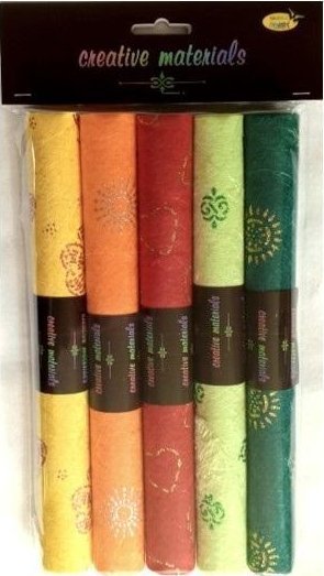 Papier czerpany ozdobny gm 100 25x35cm 5 ark