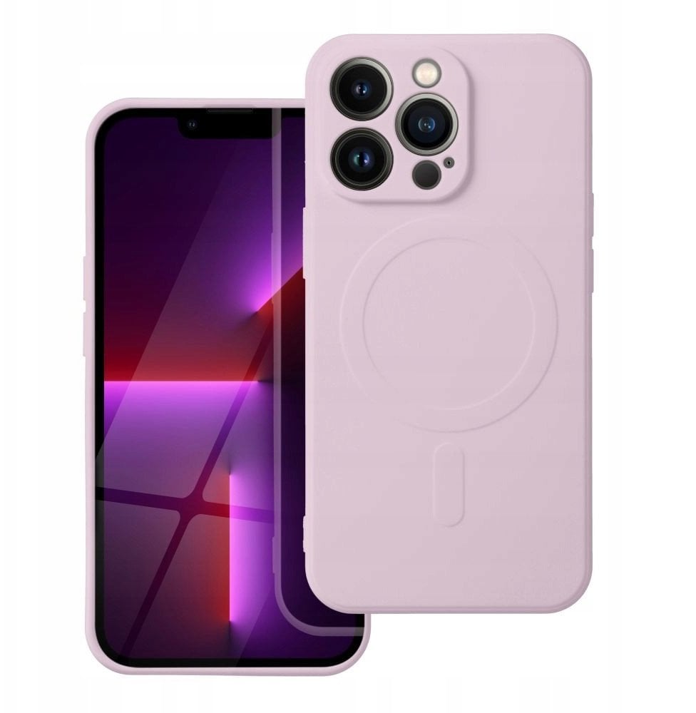 Futerał SILICONE MAG COVER kompatybilny z MagSafe do SAMSUNG S24 FE różowy