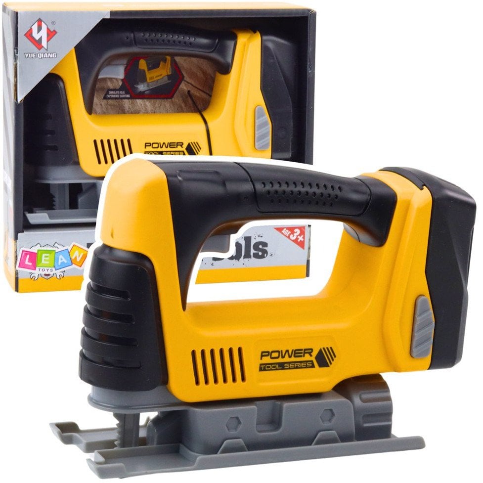 Wyrzynarka Dla Dzieci Na Baterie Światło LED Żółta